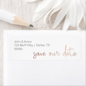 Imitate Save the Date verhüllen | Adressmarken (Insitu)