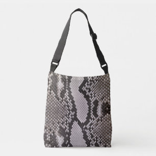 Imitate Schlange Lederdruck Crossbody Bag Tragetaschen Mit Langen Trägern