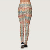 Imitate schmücken Strick Leggings in Weich, Herbst (Rückseite)
