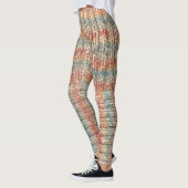 Imitate schmücken Strick Leggings in Weich, Herbst (Links)