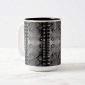 Imitate Schnürleder Textur Kaffee Tasse (Vorderseite Links)