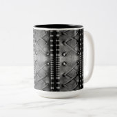 Imitate Schnürleder Textur Kaffee Tasse (VorderseiteRechts)