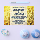 Imitate Schwamm Textur lustige Reinigung Flyer (Einzeln)