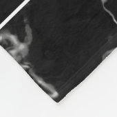 Imitate Schwarze Marmortextur mit benutzerdefinier Fleecedecke (Ecke)