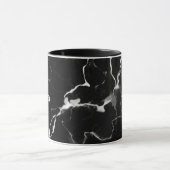 Imitate Schwarze Marmortextur mit Individuelle Nam Tasse (Zentrum)