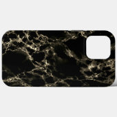Imitate Schwarzer Marmor Case-Mate iPhone Hülle (Rückseite (Horizontal))