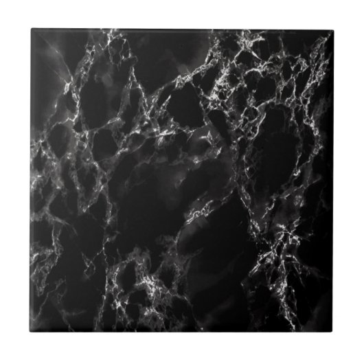 Imitate Schwarzer Marmorstein Stone Keramik Tile Fliese (Vorderseite)