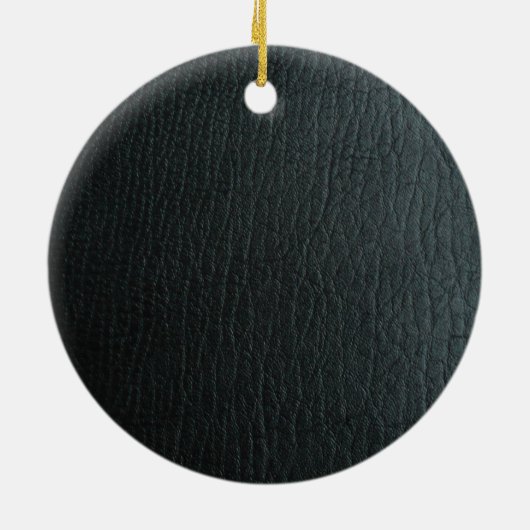 Imitate Schwarzes Leder Textur Keramikornament (Hinten)
