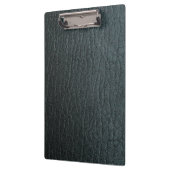 Imitate Schwarzes Leder Textur Klemmbrett (Links)