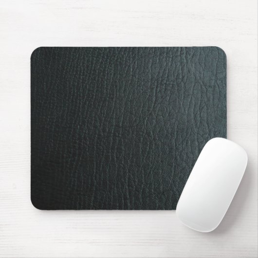 Imitate Schwarzes Leder Textur Mousepad (Mit Mouse)
