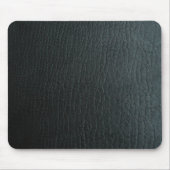 Imitate Schwarzes Leder Textur Mousepad (Vorne)