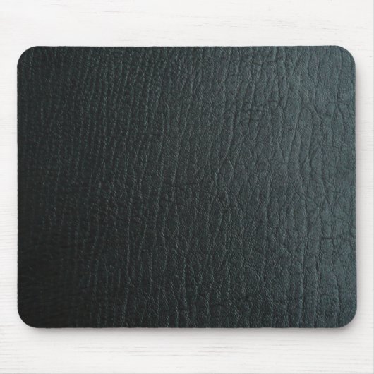 Imitate Schwarzes Leder Textur Mousepad (Vorne)