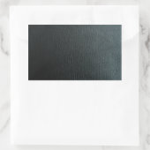 Imitate Schwarzes Leder Textur Rechteckiger Aufkleber (Tasche)