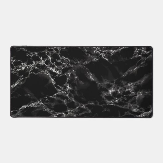 Imitate Schwarzes Marmordesign Schreibtischunterlage (Vorderseite)