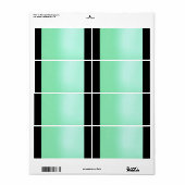 Imitate Seidenspearmint/Schwarz-Solid-Lable (Vorne)