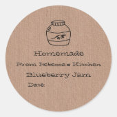 Imitate, selbstständig | Jam Canning Label Runder Aufkleber (Vorderseite)