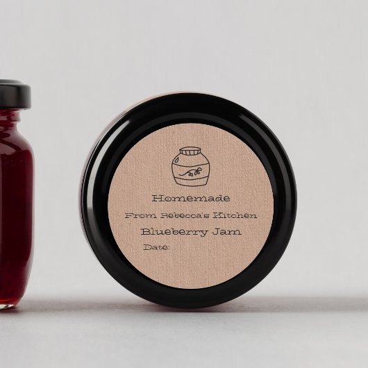Imitate, selbstständig | Jam Canning Label Runder Aufkleber