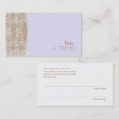 IMITATE Sequins Beauty Salon Empfehlungskarte (Vorne/Hinten)