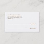 IMITATE Sequins Beauty Salon Empfehlungskarte (Rückseite)