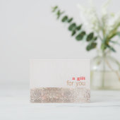 Imitate Sequins Friseur und Geschenkgutschein für Rabattkarte (Stehend Vorderseite)