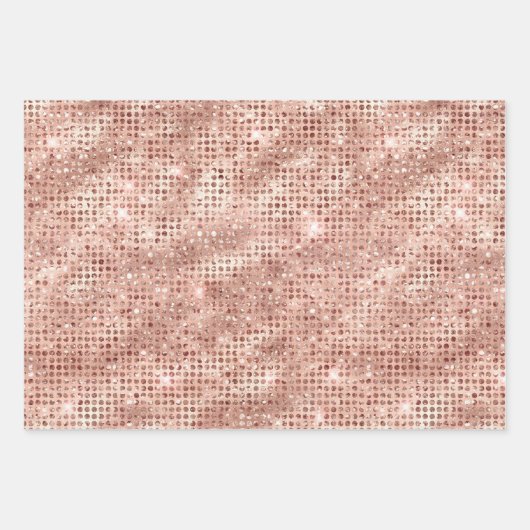 Imitate Sequins Sparkle Geschenkpapier Set (Vorderseite 2)