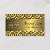Imitate Shiny Gold 3D Abstrakt Circles Mosaik Must Visitenkarte (Rückseite)