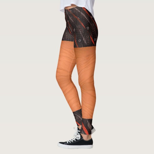 Imitate Shorts Textile Muster Leggings (Links)