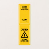 Imitate - Sicherheitszeichen Visitenkarten (Außenseite Aufgefaltet)