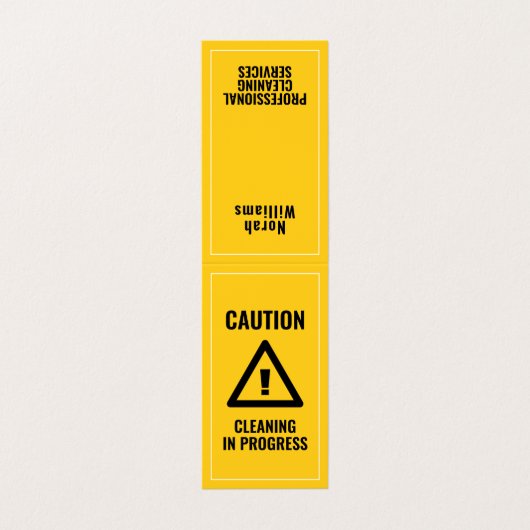 Imitate - Sicherheitszeichen Visitenkarten (Außenseite Aufgefaltet)