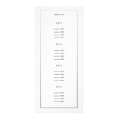 Imitate Silber an der Grenze zu Weiß | Moderne Rac Werbekarte (Hinten)