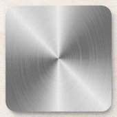 Imitate Silber Edelstahl Getränkeuntersetzer (Vorderseite)