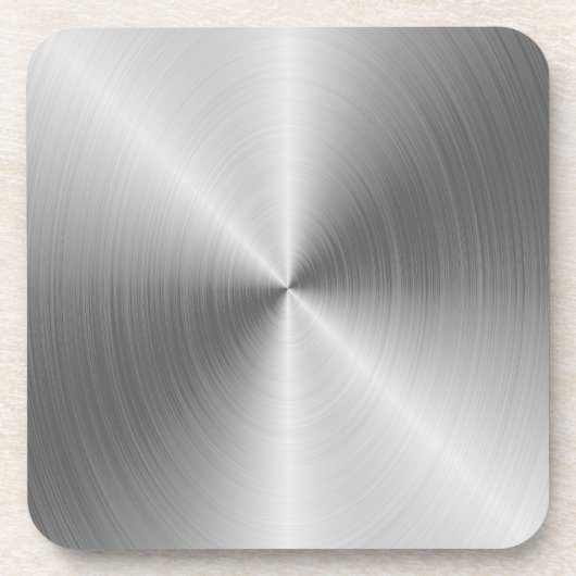 Imitate Silber Edelstahl Getränkeuntersetzer (Vorderseite)
