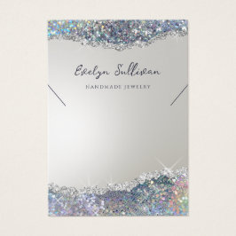 Imitate Silber-Glitzer-Folienverkleidung