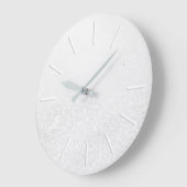 Imitate Silber Glitzer Große Wanduhr (Winkel)
