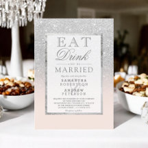 Imitate Silber Glitzer rot Rosa essen Hochzeit tri