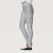 Imitate Silber Glitzer und Glamour Leggings (Links)