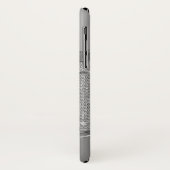 Imitate Silber-Metallic-Look mit Diamanten-Akzente Case-Mate iPhone Hülle (Hinten/Links)