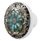 Imitate Silber und Abalone Keramikknauf (Rechts)