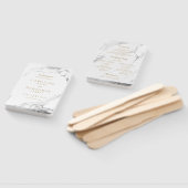 Imitate Silbermarmor Luxus moderne Hochzeitsfeier Fächer (Non-assembled)