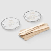 Imitate Silbermarmor Luxus moderne Hochzeitsfeier Fächer (Non-assembled)