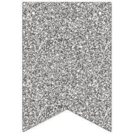 Imitate Silberne Glitzer. Wimpelkette