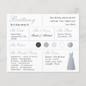 Imitate Silberstreifen-Kleid Bridesmaid-Informatio (Vorderseite)