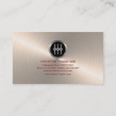 Imitate Silver Audio Display Emboss Letters DJ Visitenkarte (Rückseite)