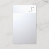 Imitate Silver Berufliche Elegante Moderne Vorlage Visitenkarte (Vorderseite)