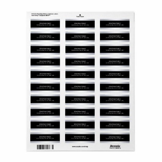 Imitate Silver Black Template Modernste und ausger (Vorne)