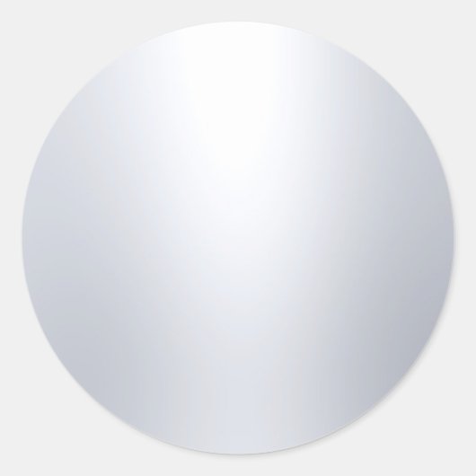 Imitate Silver Blank Template Glamour Elegant Runder Aufkleber (Vorderseite)