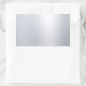 Imitate Silver Blank Template Glamour Eleganter Lo Rechteckiger Aufkleber (Tasche)