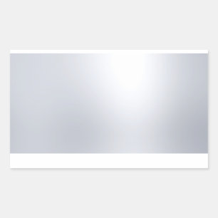 Imitate Silver Blank Template Glamour Eleganter Lo Rechteckiger Aufkleber