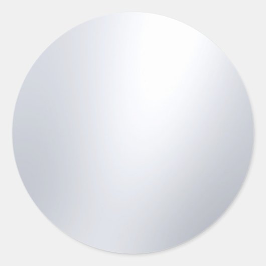 Imitate Silver Blank Template Glamour Elegantes De Runder Aufkleber (Vorderseite)