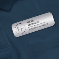Imitate Silver Company Business Logo Werbung